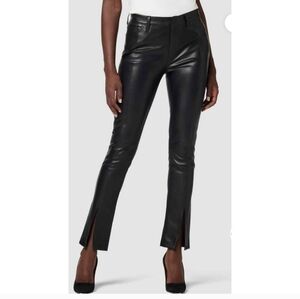 Hudson Black Leather  Pants